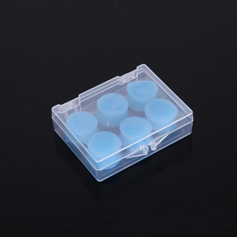 Silicone Ear Plugs Sound Insulation - 6 Pcs