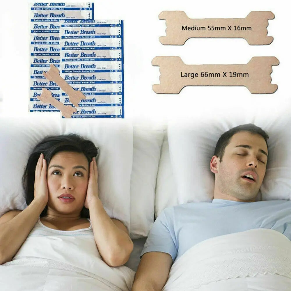 50/100/200Pcs anti Snoring Nasal Patch Better Breathe Good Sleeping Nasal Strips Stop Snoring Strips Easier Health Care