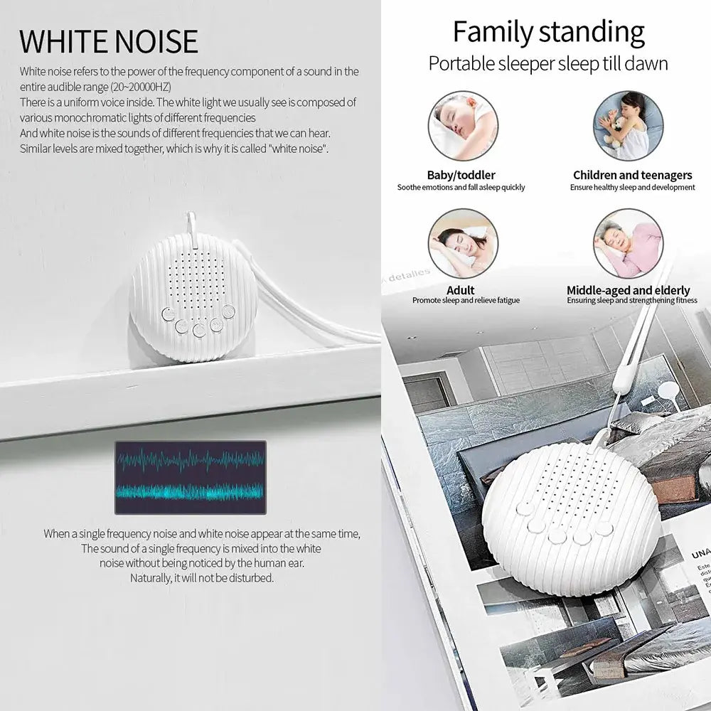 White Noise Portable Baby Sleep Machine